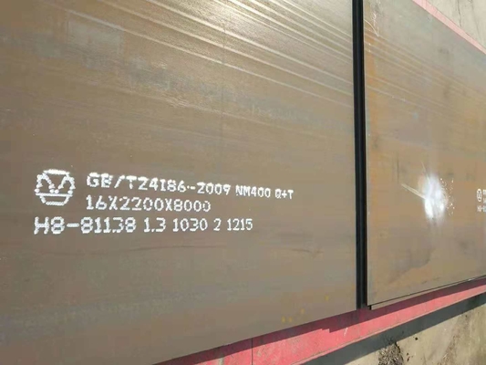 لوحة فولاذية عالية الجودة NM500 مقاومة للتآكل فولاذ AR400 AR500 لمهندس التعدين