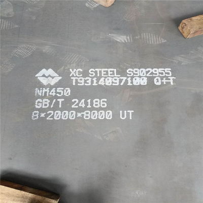 NM400 NM500 ارتداء المقاومة ورقة الكربون الصلب لوحة لآلات التعدين 150mm